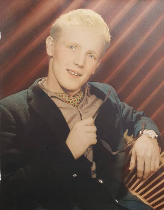 Des Storrier as a young radio disc-jockey. Picture supplied. 