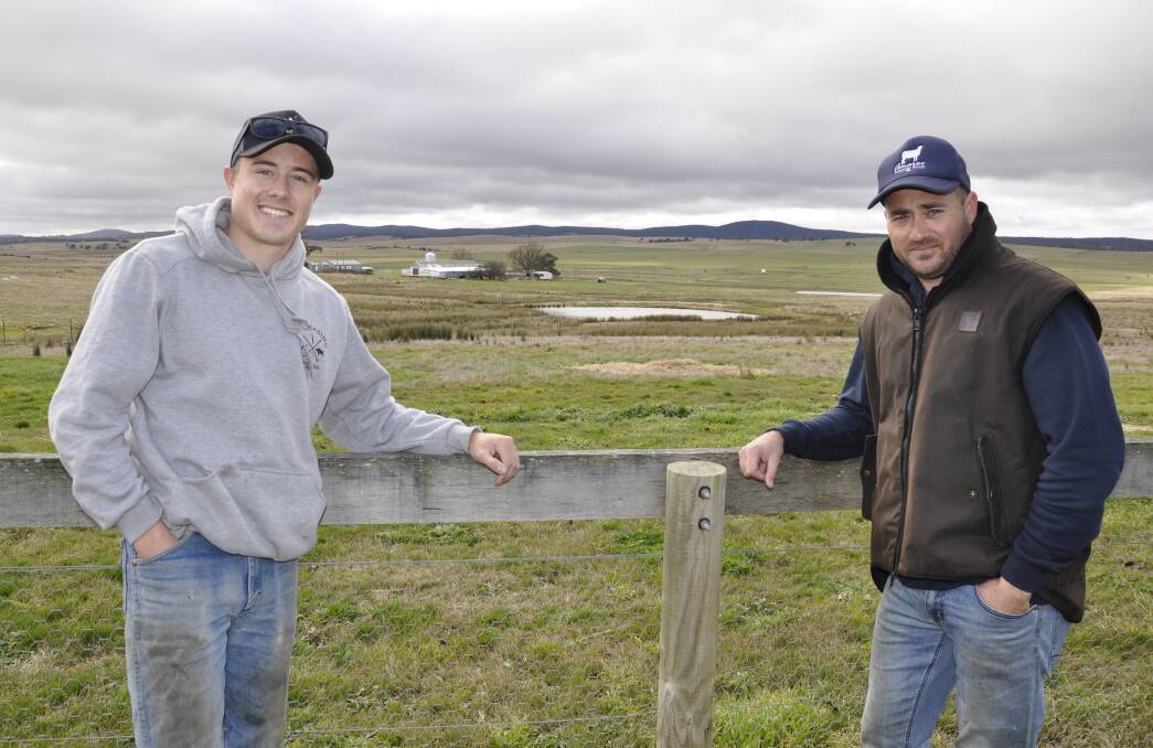Troy McNally (right), with son, Jaiden, says the Gundary Plains and its agricultural land is "simply not the right place" for a large-scale solar farm. Photo: Louise Thrower.