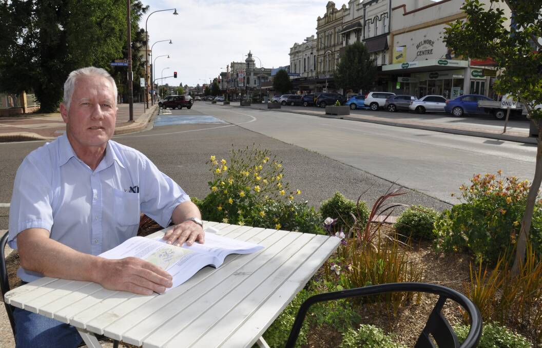 NO THANKS: Local man Barry McDonald opposes the application of a 40km/h speed limit in Auburn Street. He's pictured here in the CBD in 2019. Photo: Louise Thrower. 