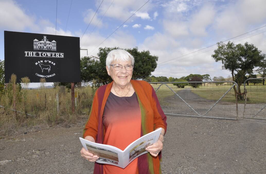 DELVING DEEP: Historian Edith Medway is proud of her book about the Thorn family who built the original stone section of The Towers on Braidwood Road. Photo: Louise Thrower.