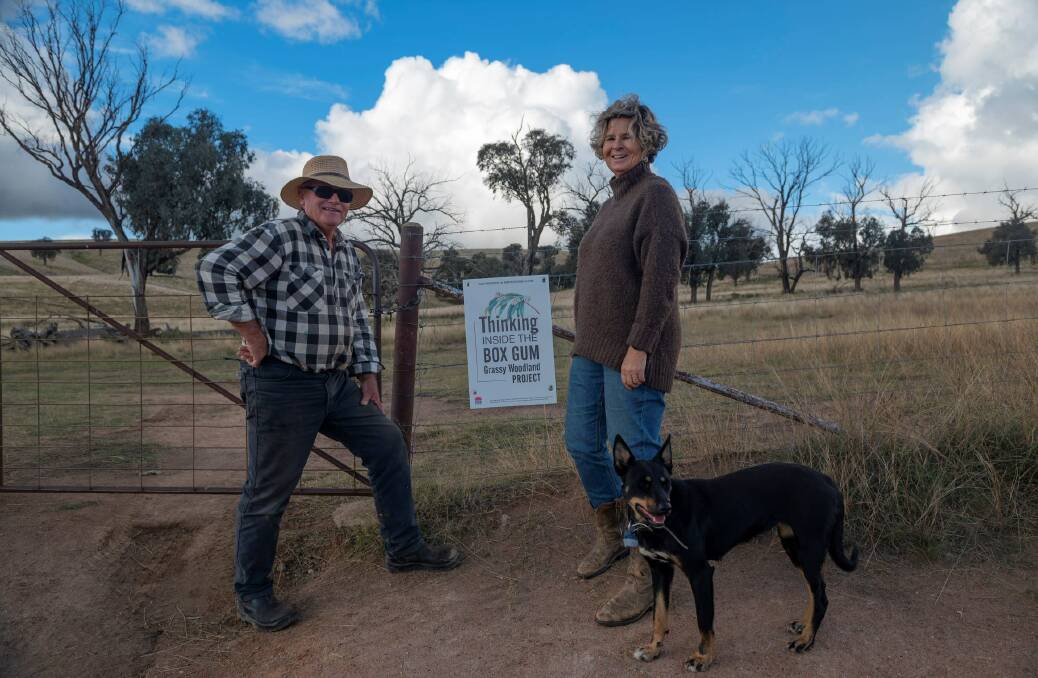 ACHIEVEMENT: Pam Kensit, pictured here with husband David and dog, Abbey, is thrilled with her primary vote in the Upper Lachlan Shire Council election. Photo supplied.