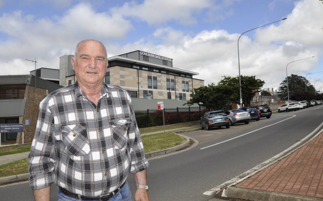 IMPORTANT SERVICE: Richard Cudaj is disappointed an MRI unit is not included in the soon to be opened Goulburn Base Hospital redevelopment. Photo: Louise Thrower. 