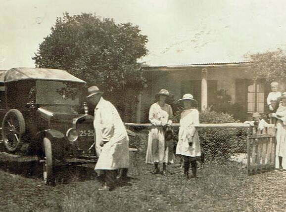 David Broadhead III with his first car, a T Model Ford circa 1920s. Photo: Broadhead archives.
