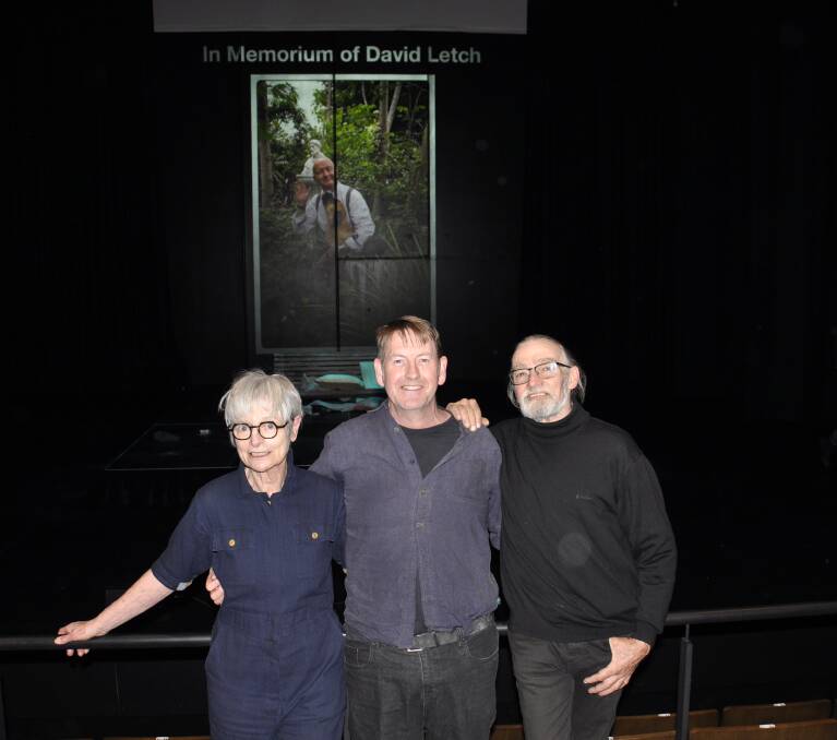 The Waltz actors Pauline Mullen and Martin Sanders with playwright David Cole after Sunday night's performance, which was a tribute to the late director, David Letch. Picture by Louise Thrower. 