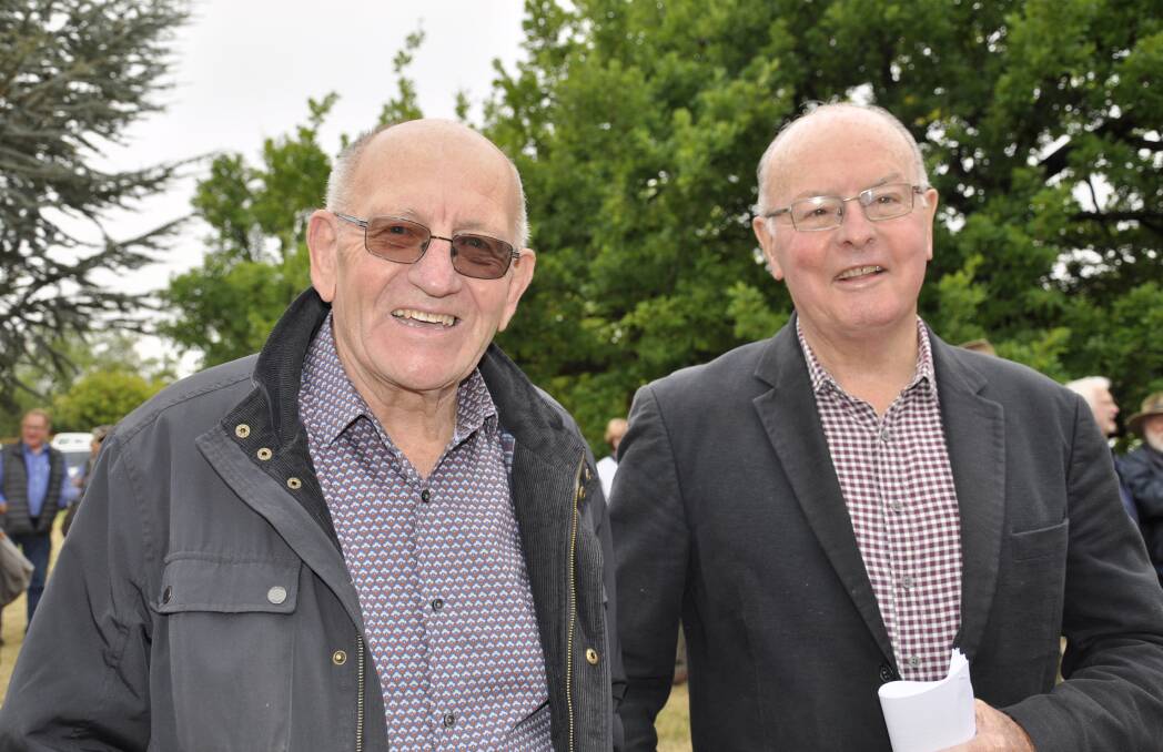 Goulburn real estate agent, Peter Mylonas and businessman, Paul O'Rourke, believe the proposed council rate rise isn't justified. Picture by Louise Thrower. 
