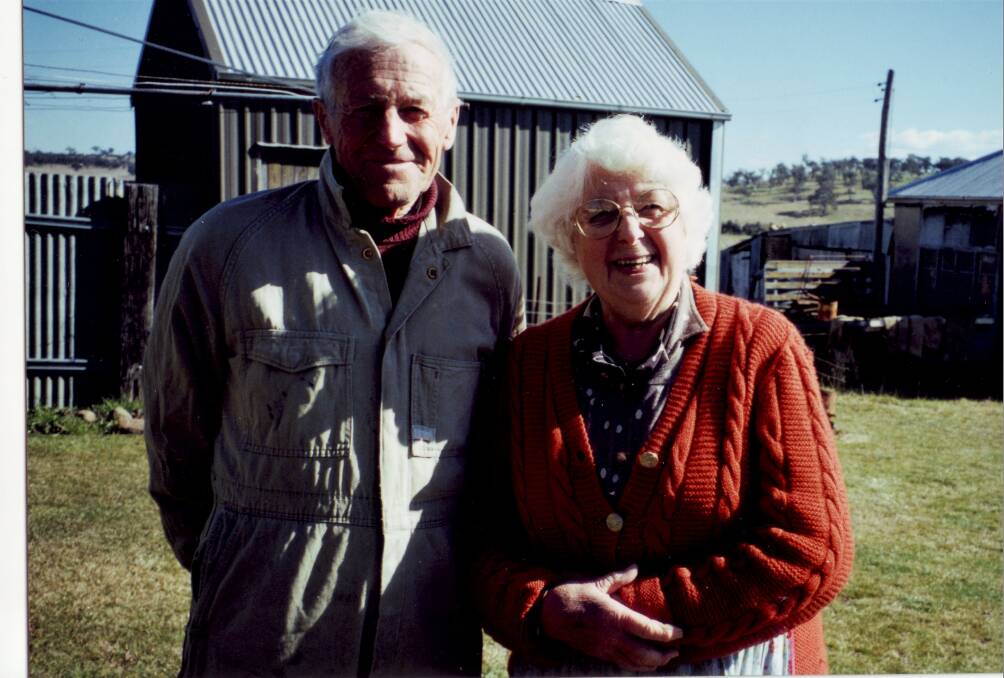 The late John and Nancy Foord at the family property, Wongajong in 1997. Photo supplied.
