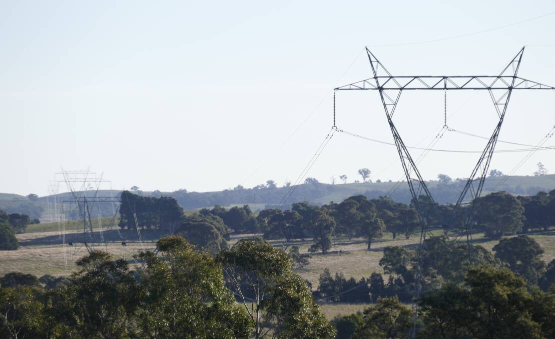 More transmission lines and towers will run through the Upper Lachlan Shire if HumeLink goes ahead. Picture supplied. 