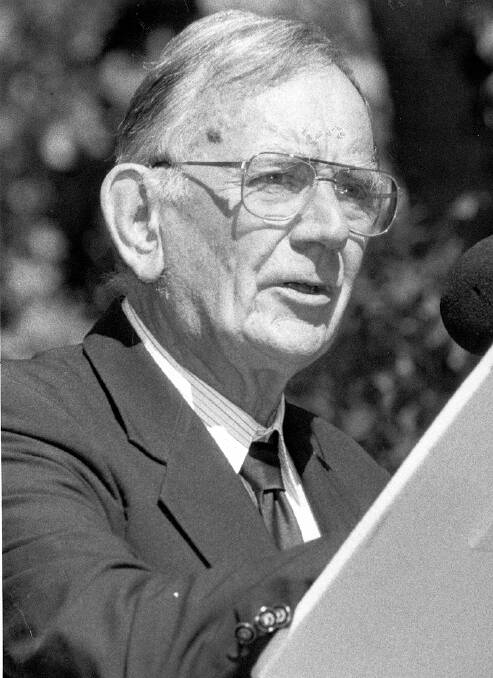 The late Brian Keating, a former Goulburn City deputy mayor and committed parishioner, was a prominent leader in the debate over state aid for catholic schools. Photo: Goulburn Post archives.