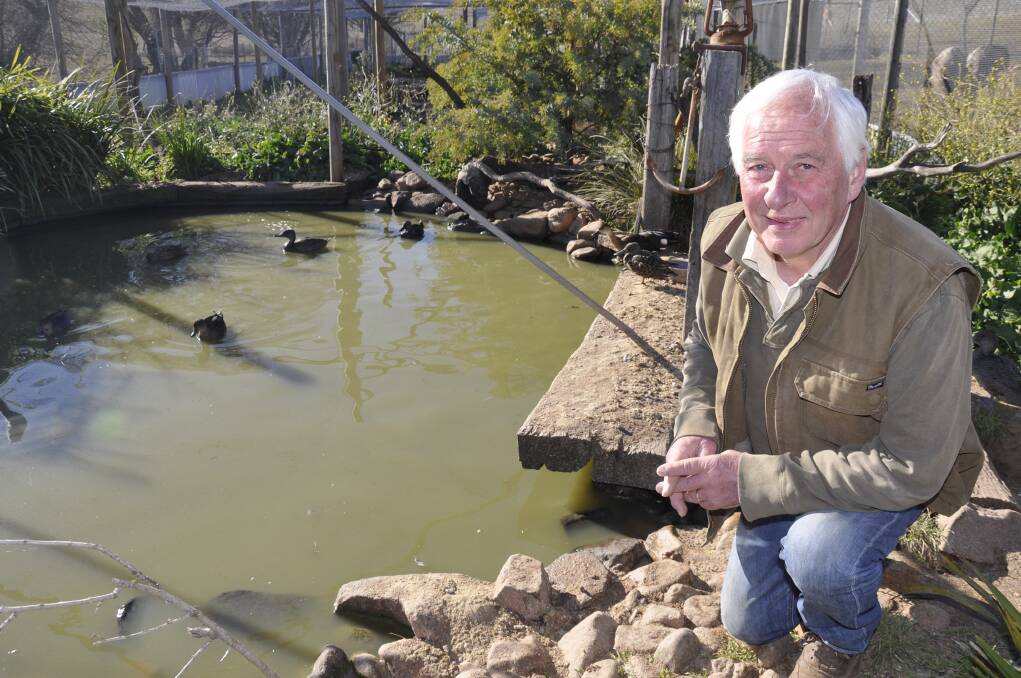 Former Upper Lachlan Shire Mayor John Stafford has resigned from Upper Lachlan Shire Council. He's pictured here at his wildlife park at Taralga in 2018. Photo: Louise Thrower.