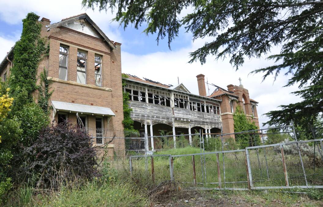 Saint John's orphanage owner John Ferrara said he'd been unable to secure a firm to demolish the main 1912 building. Photo: Louise Thrower.