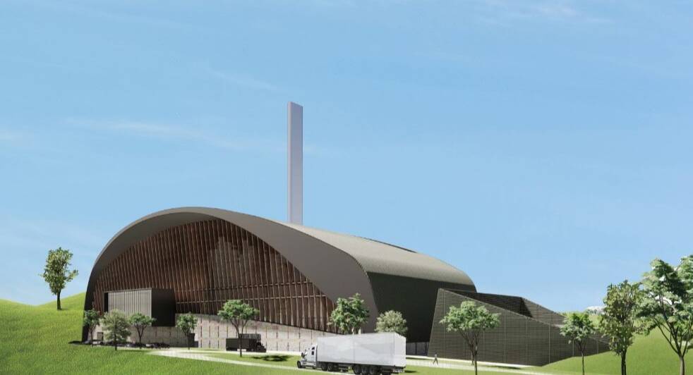 An artist's impression of Veolia's 'advanced recovery centre,' or waste to energy facility planned for the Woodlawn eco-precinct. Photo supplied.
