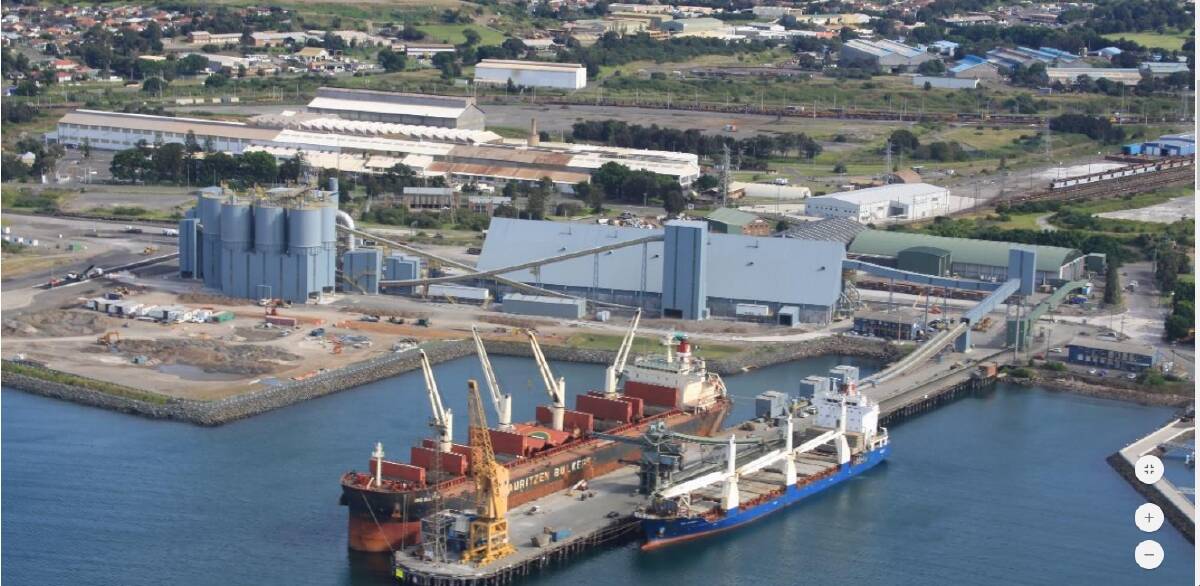 PKG's facilities at Port Kembla's outer harbour. Photo supplied.