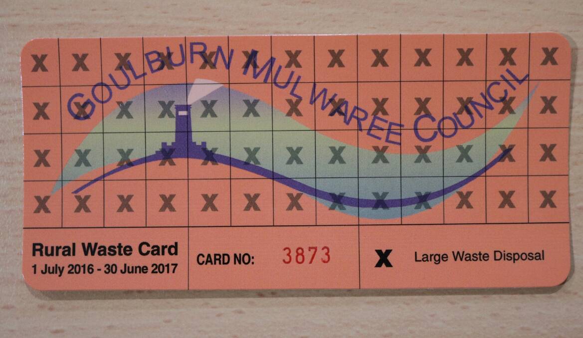 The current cardboard rural waste card will be changed to an electronic version.