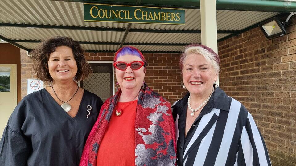 TEAM: Pam Kensit and Mandy McDonald were elected as mayor and deputy mayor respectively of Upper Lachlan Shire Council on Thursday morning. They were joined by general manager Colleen Worthy (right). Photo supplied.