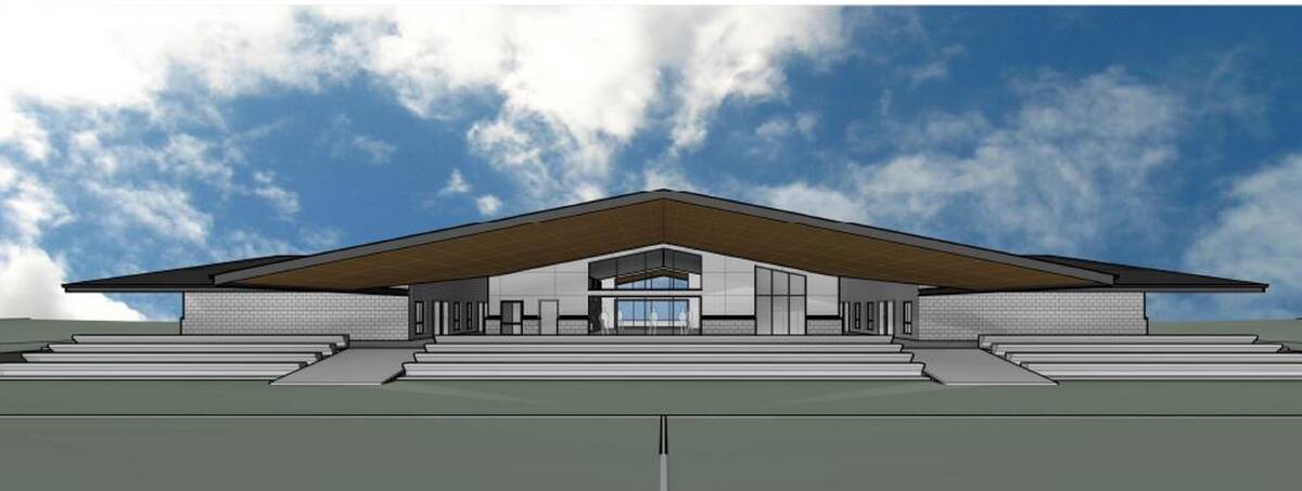 BIG PLANS: A proposed amenities block at the Carr Confoy fields would include two grandstands, change rooms and a function centre. Image supplied.
