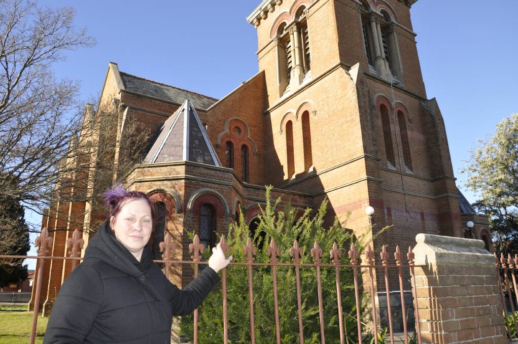 Uniting Church Minister, The Reverend Julie Lawton-Gallard, is looking forward to the day parishioners can once again use the Goldsmith Street church. Photo: Louise Thrower.