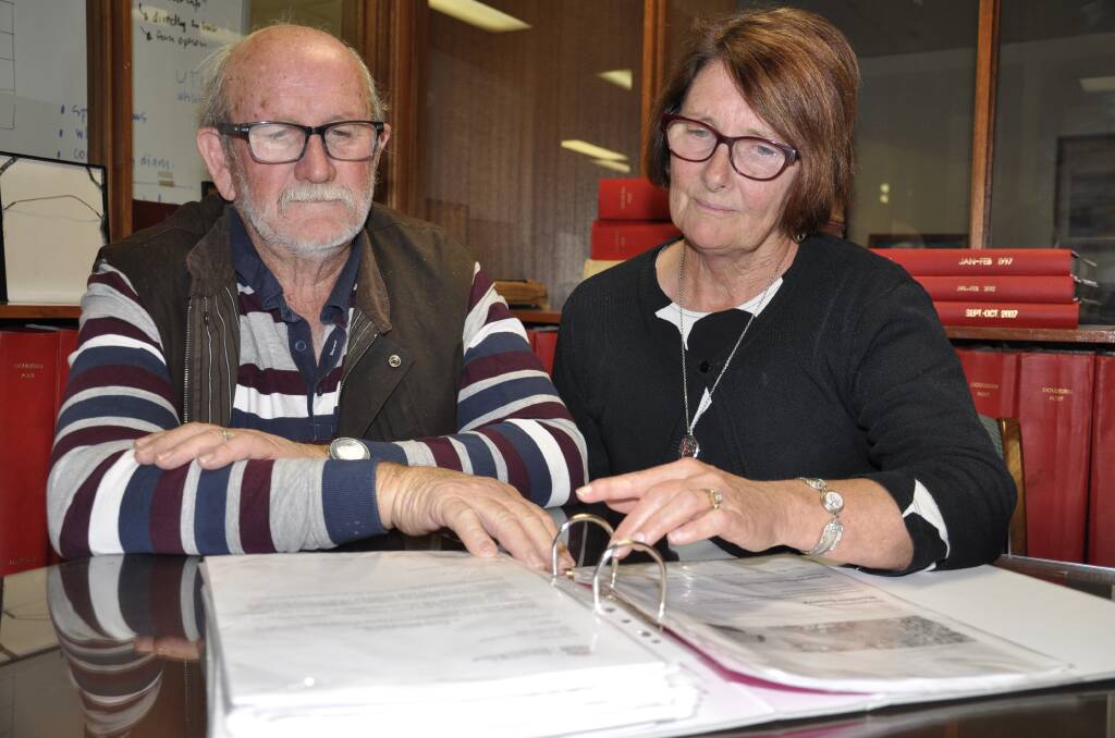 Winfarthing Road residents Graeme and Wendy Dally are among just over 30 block owners worried about the proposed quarry. Three properties are within 200 metres of the project. Photo: Louise Thrower.