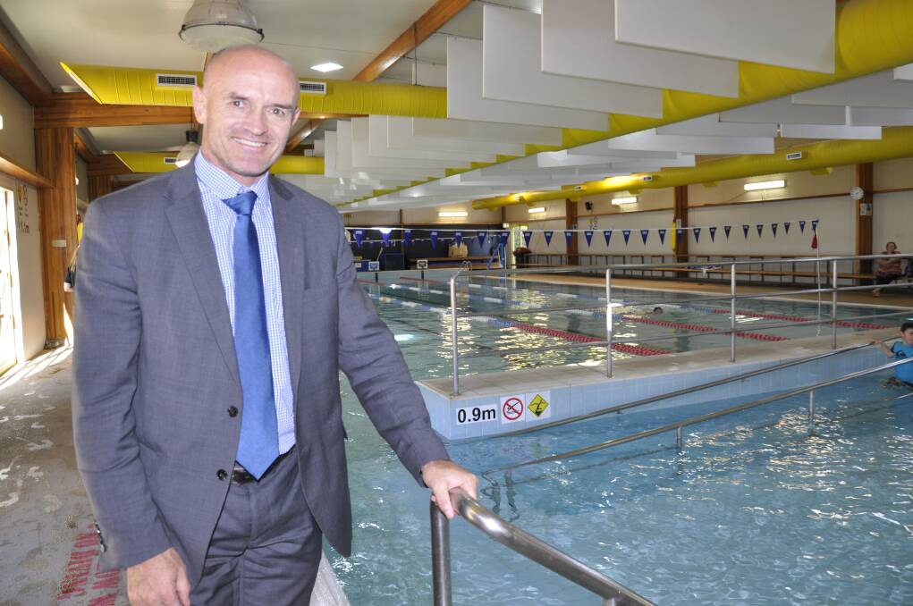 The council's operations director Matt O'Rourke at the indoor pool.