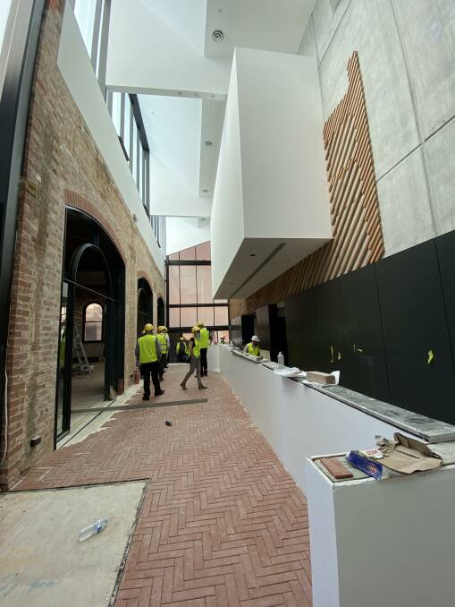Zauner Constructions was well underway with fit-out last month. Photo: Goulburn Mulwaree Council.
