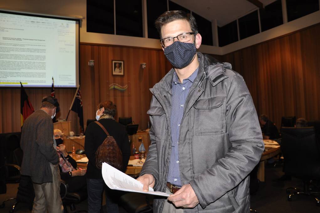 Rector of Saint Nicholas Anglican Church, the Reverend Paul Davey, spoke at the council's recent meeting about Jerrara Power's proposed waste to energy plant at Bungonia. Photo: Louise Thrower.