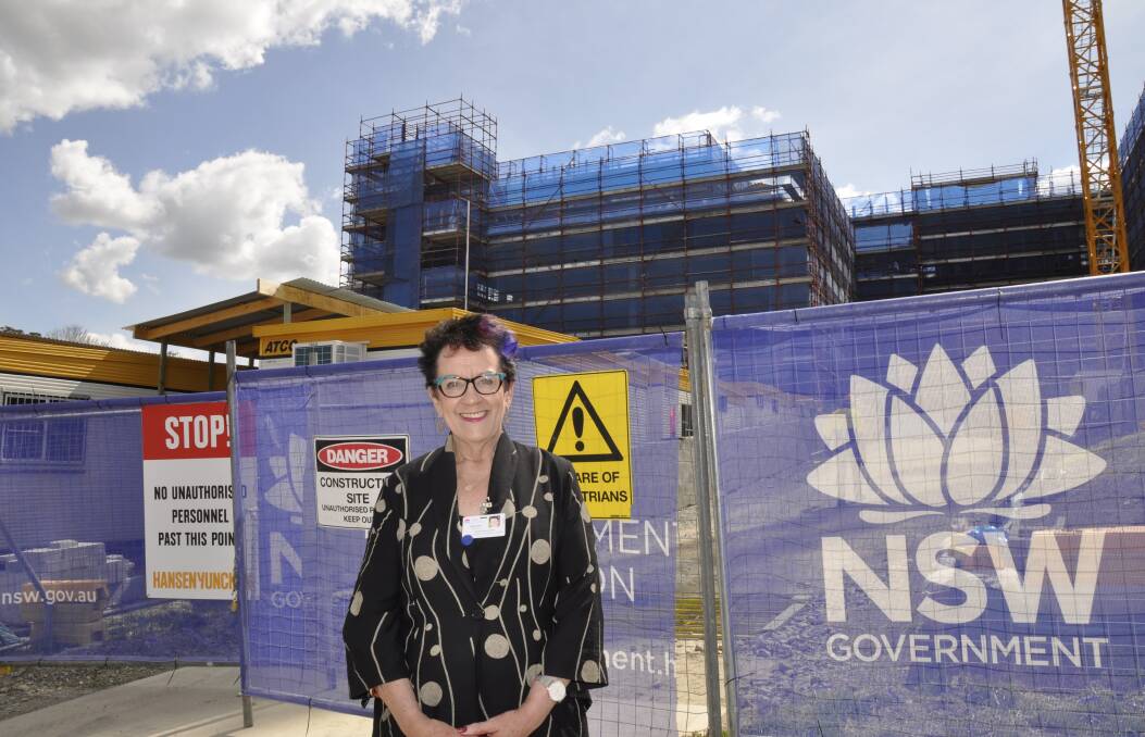 "LISTENING": Southern NSW Local Health District CEO Margaret Bennett says feedback on a staff restructure will be "genuinely considered." She was in Goulburn on Monday to tour progress on the Goulburn Base Hospital redevelopment. Photo: Louise Thrower.