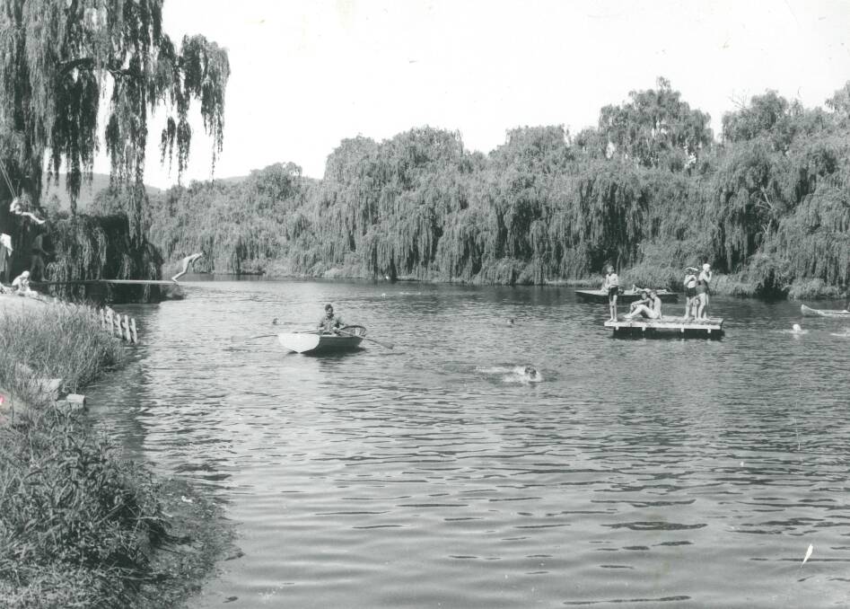 BACK IN THE DAY: The Kenmore Pleasure Grounds, shown here in 1958, was a popular spot for the community. Photo: Goulburn Post archives.