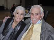 The late Keith Burgess with daughter, Jennie Witenden at the Goulburn Rotary Club changeover dinner in 2022. Picture by Louise Thrower.