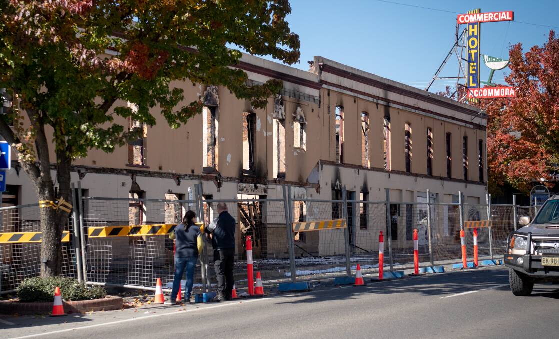 Yass Valley Shire Council has issued a demolition order for the Commercial Hotel in Comur Street following a structural assessment. Picture by Karleen Minney.