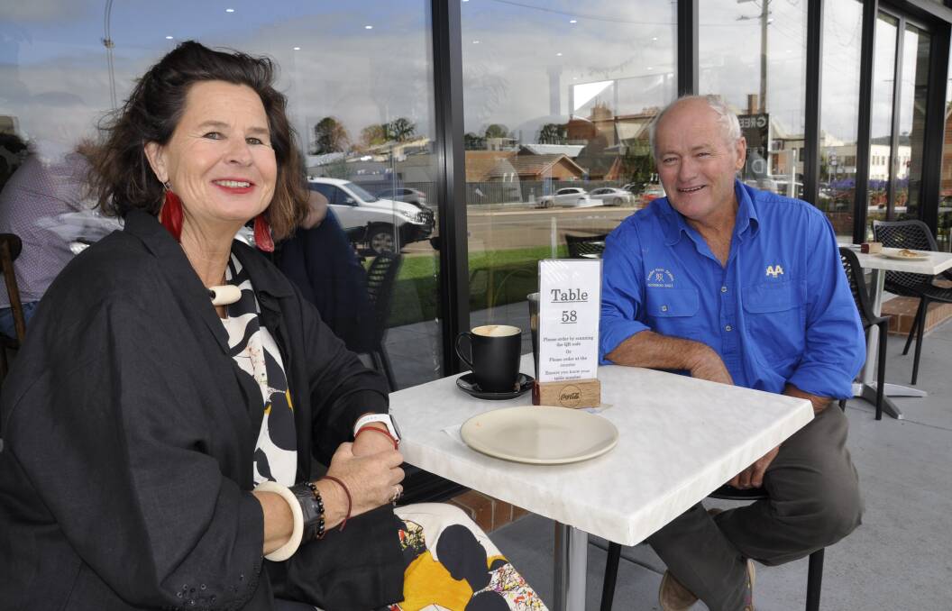 CHANGING OF GUARD: Newly elected Upper Lachlan Shire mayor Pam Kensit and husband, David, dropped into Goulburn this week ahead of her meeting with new Goulburn Mulwaree mayor, Peter Walker. Photo: Louise Thrower.