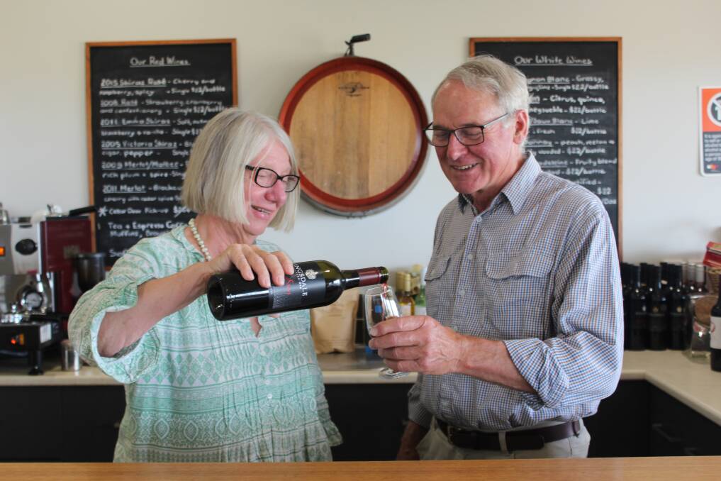 ADDITION: Kingsdale Winery owners Ellie and Howard Spark want the ability to have a restaurant or cafe at the district property.