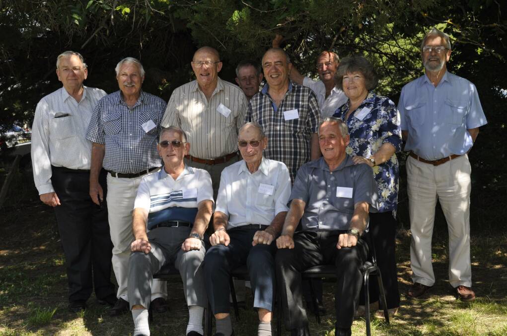 HONOURED: Goulburn RSL Sub Branch members, including president Gordon Wade (front right) helped celebrate Mr Cooke's 90th birthday. Photo: Louise Thrower.
