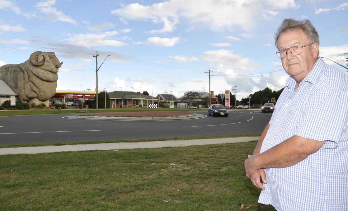 Run-O-Waters resident Roy Barton says he'll believe a second access when he sees it happen. He also wants a solution to traffic congestion at south Goulburn. Picture by Louise Thrower.