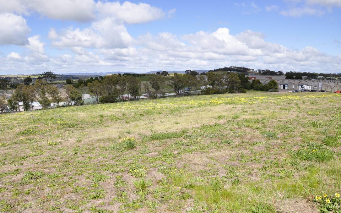 SPARE LAND: The 4.6 hectare site of a proposed 29-lot residential subdivision in Hovell Street is too close to existing and future industry, a nearby business owner says. Photo: Louise Thrower.