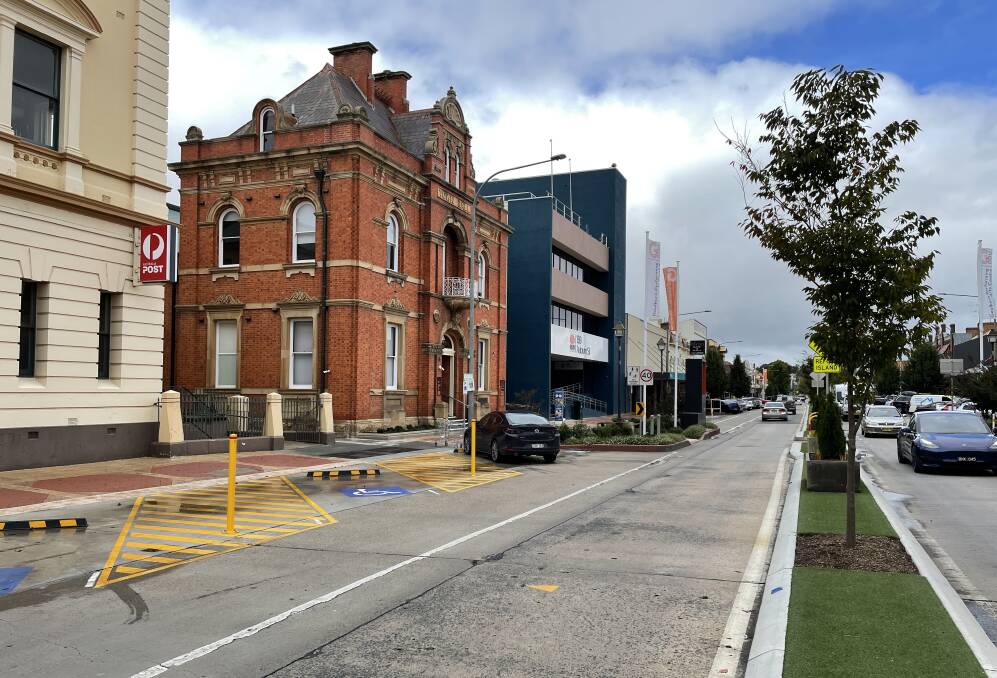 Parking changes were made to Auburn Street in February, 2022 to create four new accessible spaces for the Performing Arts Centre. Picture by Louise Thrower.