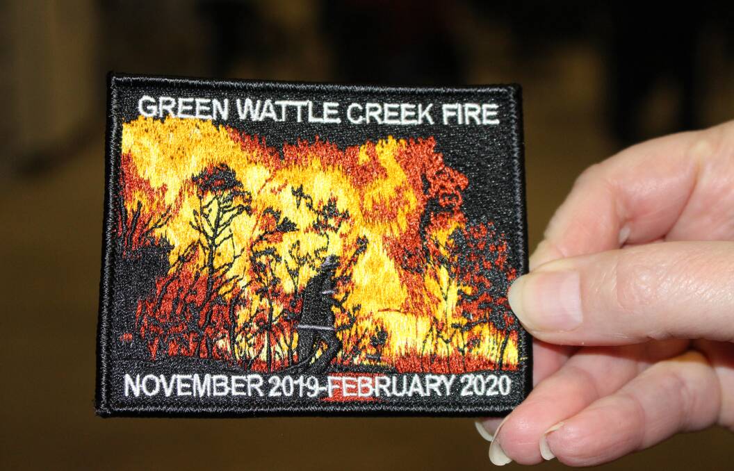 Brigade members were presented with this specially made patch.