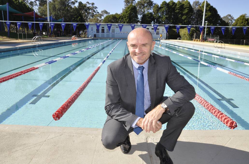 ON WATER MATTERS: The council's operations director Matt O'Rourke is overseeing the aquatic centre's upgrade. Photo: Louise Thrower.