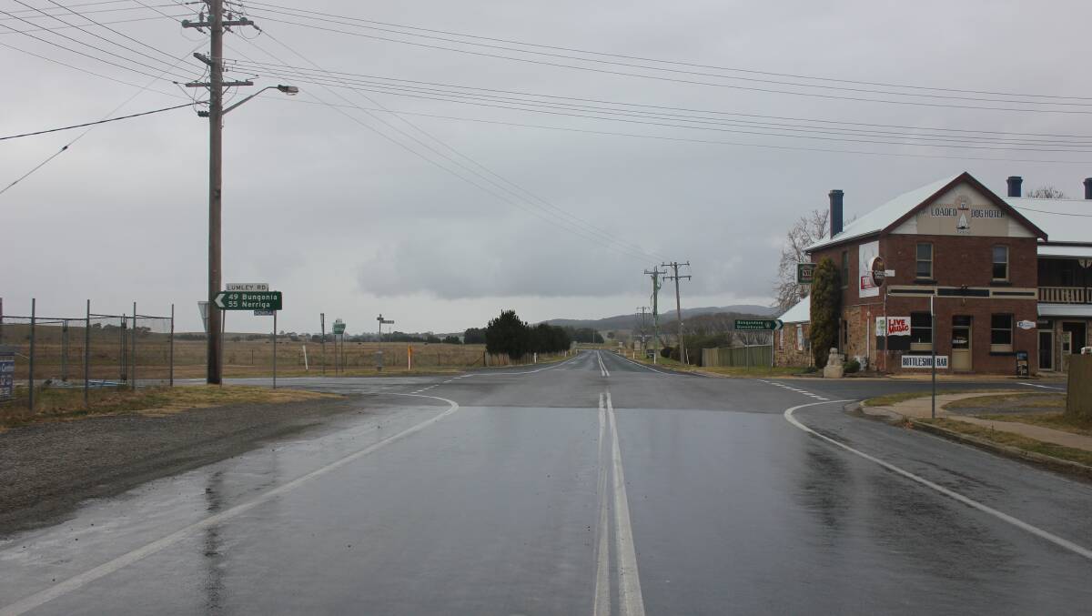 ACCIDENT SPOT: Consultants for mining company Heron Resources are investigating the need for a roundabout at the Lumley Road/Braidwood Road intersection at Tarago, through which trucks will pass on their way to Goulburn.