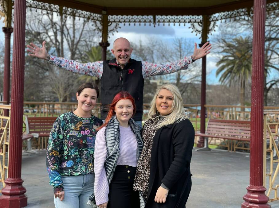 TOUCH OF ROYALTY: Goulburn Lilac Festival vice-president Dan Strickland says more queen candidates are vying for honours than previous years. They are Jenna D'Apice, Brittany Bryant and Shanay Little. The winner will be announced on Saturday. Photo supplied.