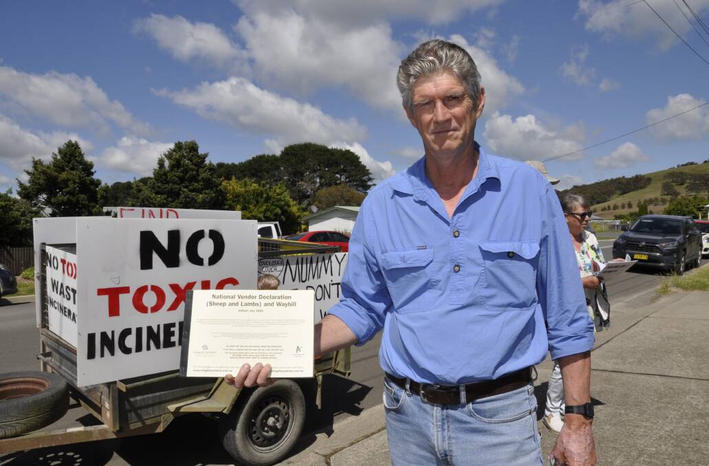 Grazier Richard Fairfax argued the waste to energy facility could have dire consequences for the area's agricultural sector. Picture by Louise Thrower. 