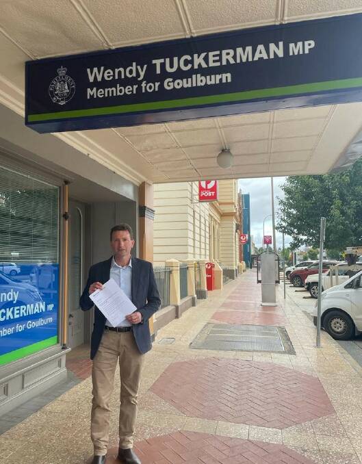 Labor candidate for Goulburn Michael Pilbrow challenged Liberal Wendy Tuckerman to a debate about Wakefield Park before Tuesday's announcement. Picture supplied.