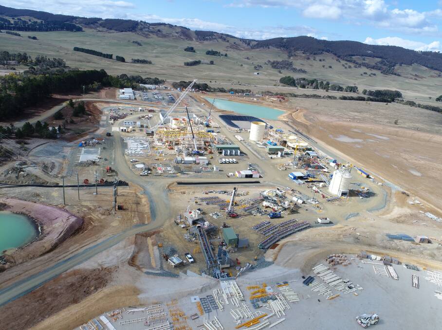 ON TRACK: Construction at the revived Woodlawn Mine near Tarago is expected to be completed in two months. Photo supplied.
