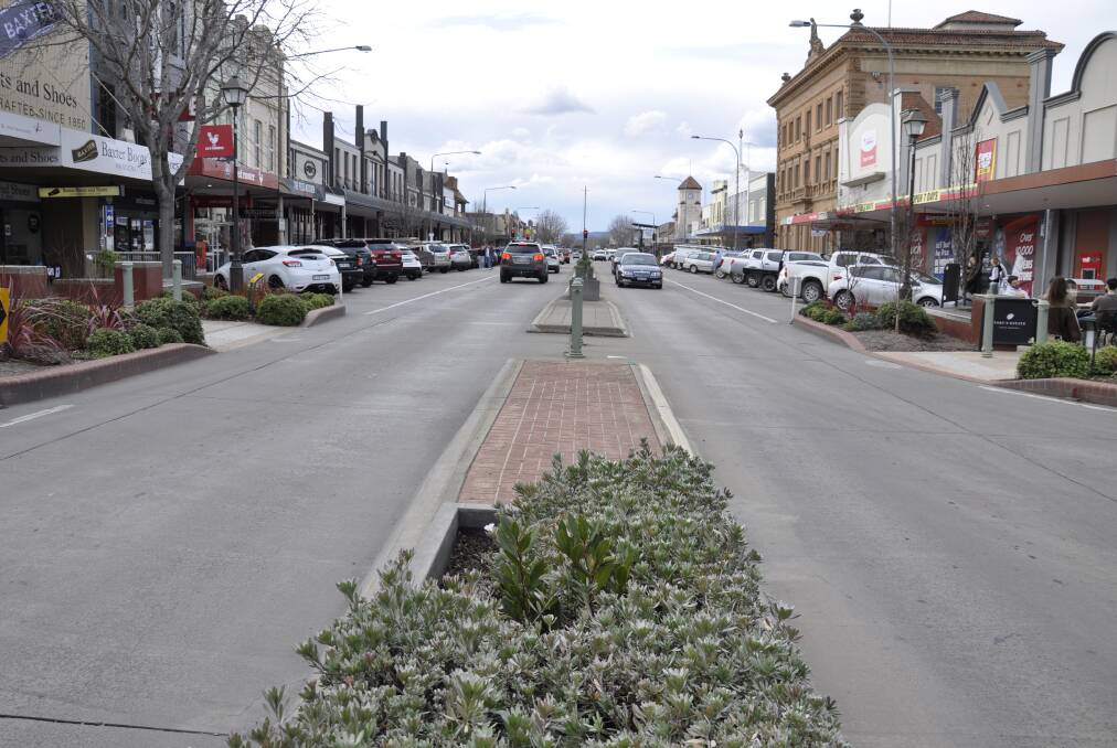 OVERHAUL: The concrete and paved median strip between Verner and Goldsmith Street will take on a different appearance in coming months. Photo: Louise Thrower.