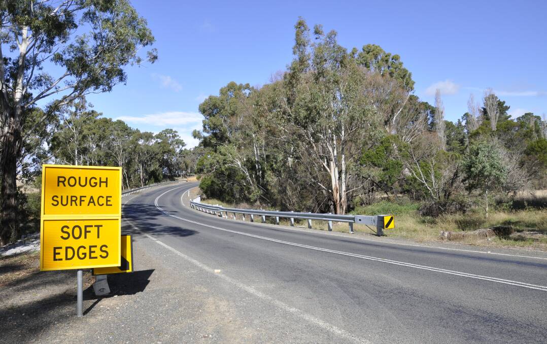 'CONCERNING CONDITION': Jerrara Road, pictured here in May, will receive almost $1.4 million in federal government black spot funding. Photo: Louise Thrower.