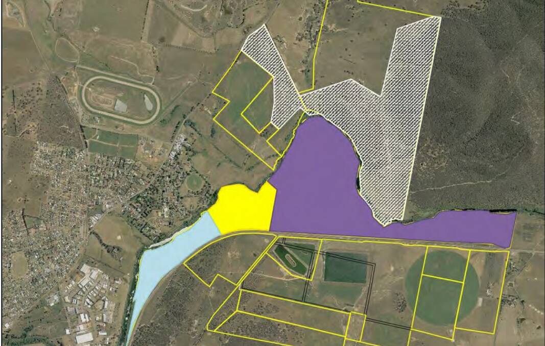 FINAL DECISION: The council has decided to sell part of its farm it describes as being west of the railway line. The 124 hectares is flood prone. Image sourced. 