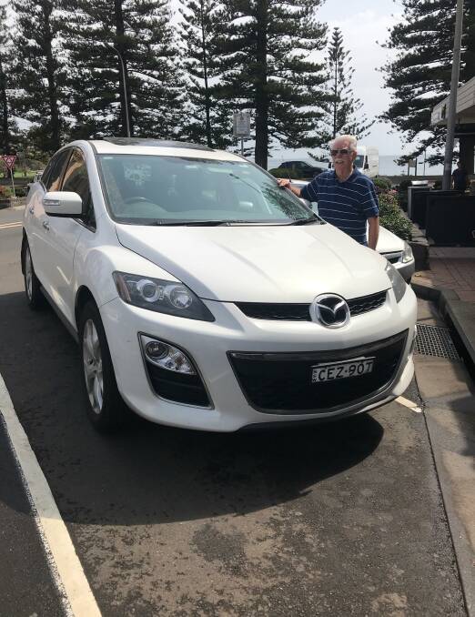 GENEROUS: Neville and Pam Burrows are donating their Mazda CX5 to a Batemans Bay family that lost their car in the Currowan fire. Photo supplied.