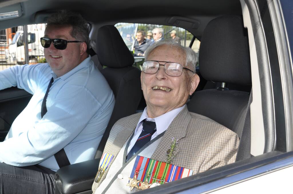 LOYAL SERVICE: The late Rodger Penman, a World War Two veteran, was an eager participant in Goulburn's Anzac Day march. He's pictured here in 2019. Photo: Louise Thrower. 