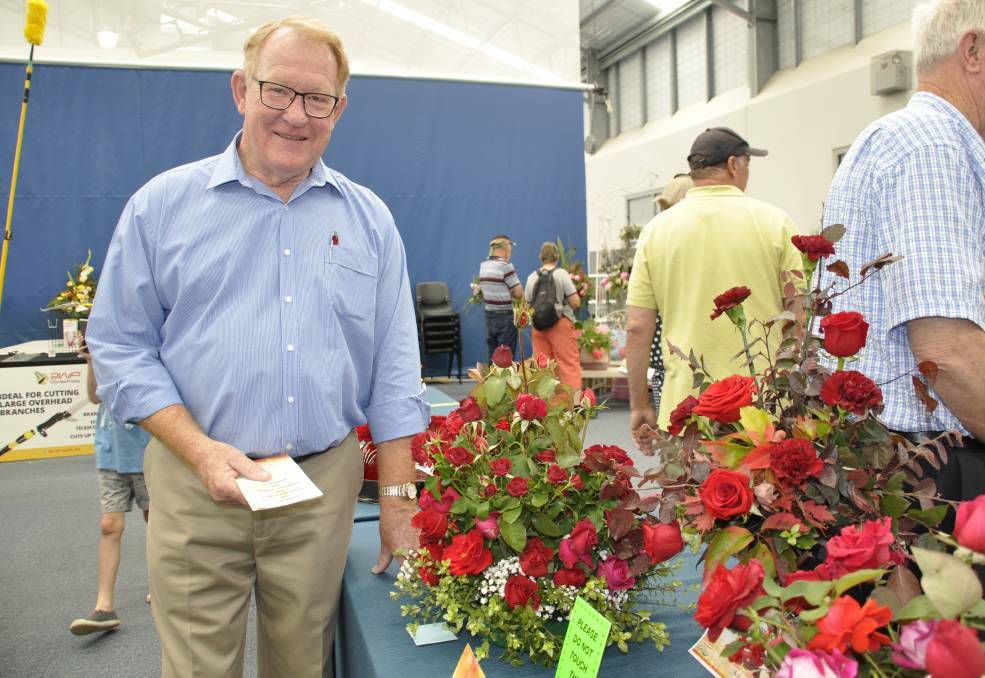 Mayor Bob Kirk says councillors are not adequately remunerated for their roles but they don't do it for the money. He is pictured at last year's Goulburn Rose Show. Photo: Louise Thrower.