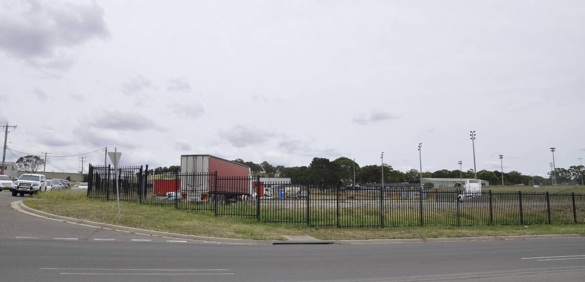 TRUCK PARKING: The freight company was using the Lockyer Street vacant land to park its trucks up until a few months ago. Council planners issued a stop-work order in March, 2020. Photo: Louise Thrower.