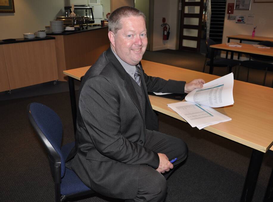 MONEY MAN: The council's corporate services director Brendan Hollands has crunched the numbers for the 2021/22 operational plan. Photo: Louise Thrower. 