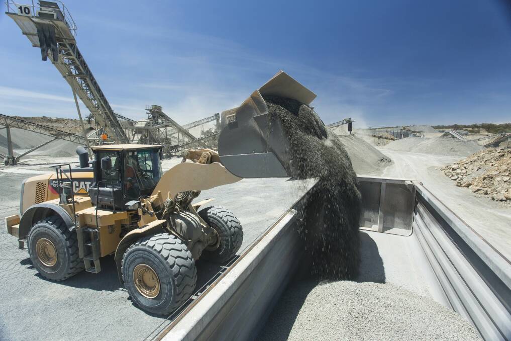 Gunlake Quarry operations, as shown here in 2017, have been slightly affected by the market downturn, says Geoff Kettle. Photo supplied.